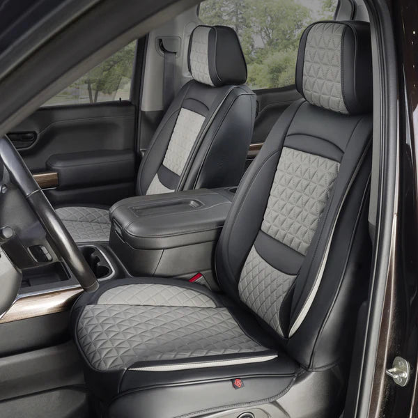 Luxury Seat Covers Black & Grey