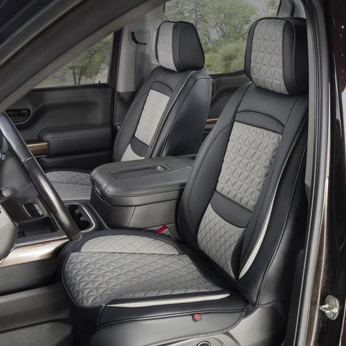 Luxury Seat Covers Black & Grey