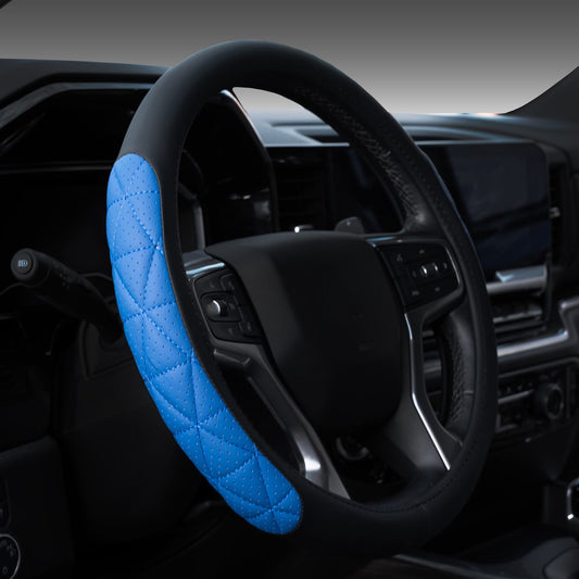 Luxury Steering Wheel Covers Blue