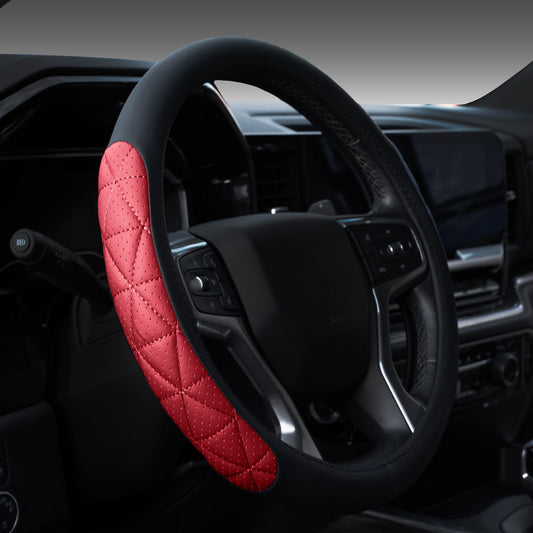 Luxury Steering Wheel Covers Red
